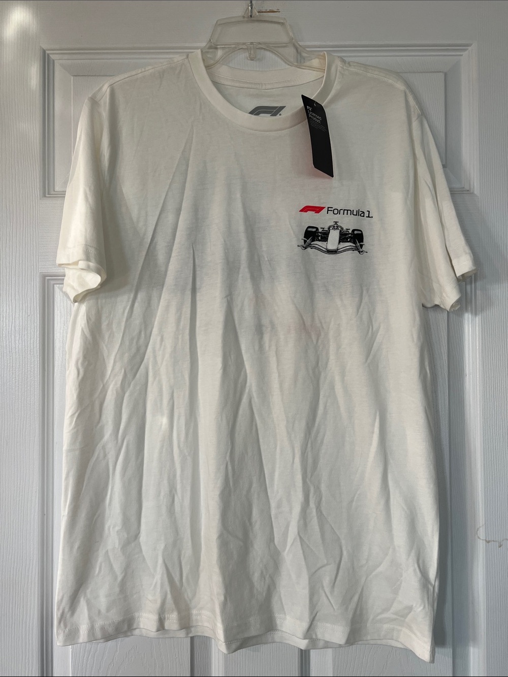 Formula 1 White Graphic Crew Tee